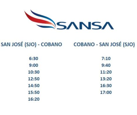 Horarios SANSA